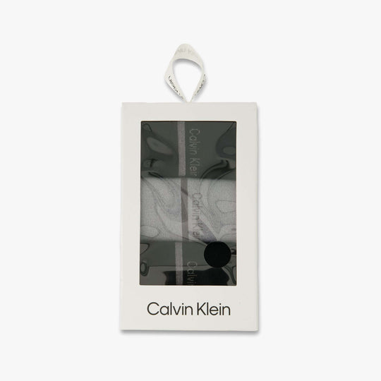 Calvin Klein 3 Pack Giftbox Lurex Womens Socks Black front view in gift box with transparent window.