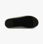 Calvin Klein MULE Mens Mule Slippers Granite Road bottom view showing rubber sole and insole pattern.