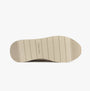 Calvin Klein SUEDE LOW PROFILE Mens Trainers Feather Gray Mix outsole view showcasing rubber sole detail.