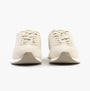 Calvin Klein SUEDE LOW PROFILE Mens Trainers Feather Gray Mix front view showing lace-up design and soft suede upper.