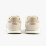 Calvin Klein SUEDE LOW PROFILE Mens Trainers Feather Gray Mix rear view showcasing suede and leather details.