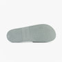 Calvin Klein POOL SLIDE W/ CK SQU Mens Sliders Granite Road bottom view with rubber sole and traction pattern.