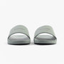 Calvin Klein POOL SLIDE W/ CK SQU Mens Sliders Granite Road front view with synthetic upper and slip-on design.