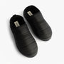 Calvin Klein HOME SLIPPER RIPSTOP Mens Slippers Black top view showcasing comfort and lightweight design.