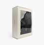 Calvin Klein HOME SLIPPER RIPSTOP Mens Slippers Black in gift box, side view, showcasing the packaging.