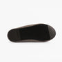 Calvin Klein Mens HOME Felt Signature Logo Mule Slippers Grey bottom view showing sole detail and brand logo.