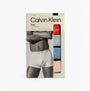 Calvin Klein TRUNK 5 Pack Mens Multicoloured, front view of packaging with cotton stretch trunks in assorted colors.