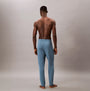 Calvin Klein SLEEP PANT Mens Deck Gray back view showing elastic waist and tapered leg design.