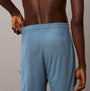 Calvin Klein SLEEP PANT Mens Deck Gray back view showing elastic waist and fitted style.