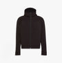 Calvin Klein TRAVEL FULL ZIP Mens Full Zip Hoodie Black front view showcasing sleek design and comfortable fit.