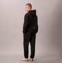 Calvin Klein JOGGER Mens Black back view with model wearing a black hoodie and joggers, showcasing the stylish design.