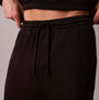 Calvin Klein JOGGER Mens Black detail view of waistband and fabric