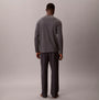Calvin Klein LS TEE PANT SET Mens Multicoloured back view, showcasing the long sleeve tee and striped pant design.