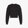Calvin Klein Womens Long Sleeve Pyjama Top Black front view showcasing stylish design and comfortable fit.
