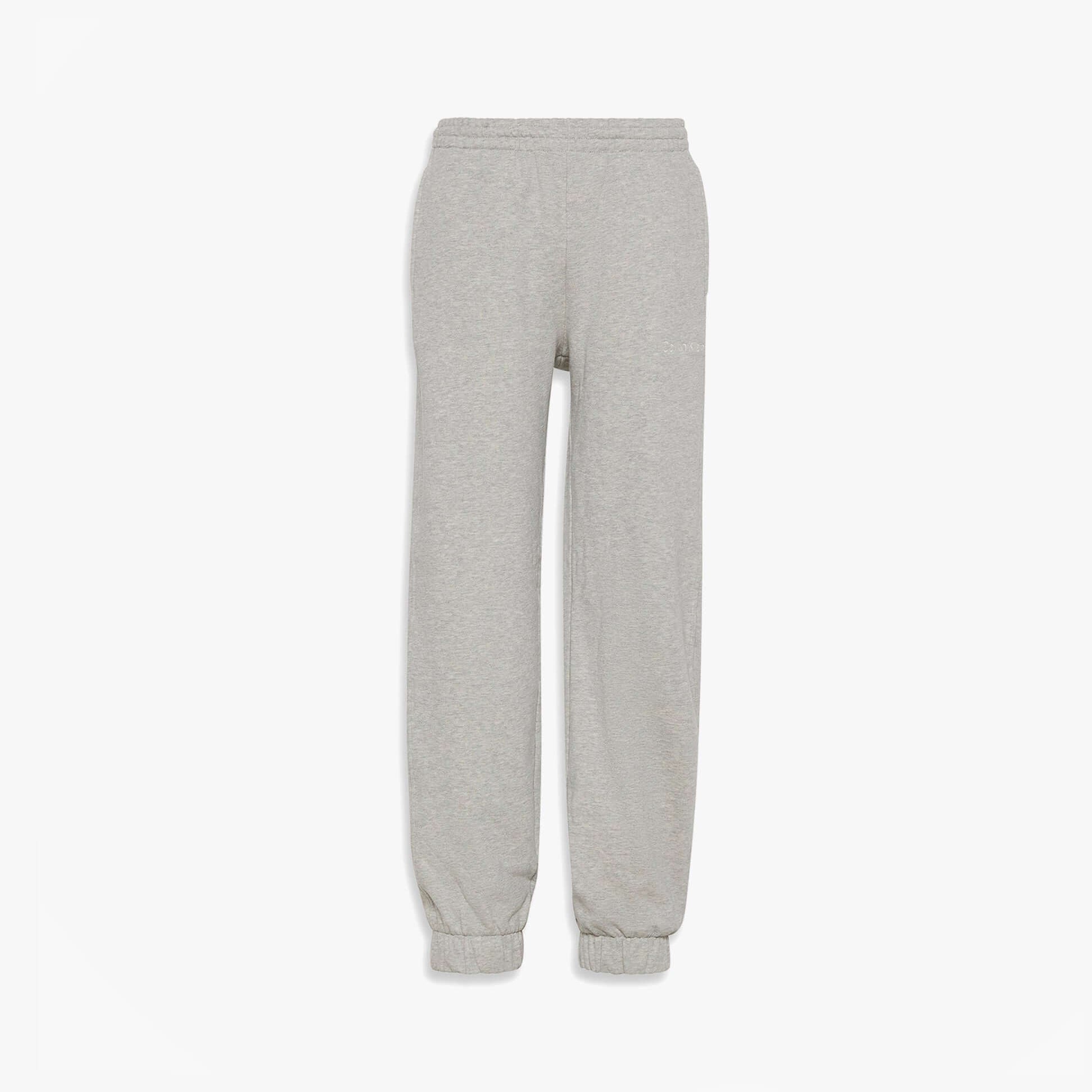 Calvin Klein JOGGER Womens Grey Heather front view of comfortable jogger pants