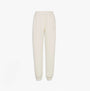 Calvin Klein QUILTED JOGGER Womens Ivory front view showcasing soft material and relaxed fit.