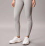 Calvin Klein LEGGING FULL Womens Full length Grey Heather front view, featuring pull-on design and breathable material.