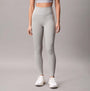 Calvin Klein LEGGING FULL Womens Full length Grey Heather front view, showcasing breathable fabric and stylish design.