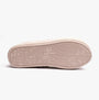 Calvin Klein HOME MONO Mens Slipper Beige bottom view showing the textured sole and logo detail.