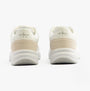 Calvin Klein RETRO TENNIS Mens Trainers White/White/Stormfront rear view showcasing the sleek design and comfortable materials.