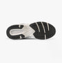 Calvin Klein RETRO TENNIS Mens Trainers Black/Black/Eggshell bottom view showcasing the rubber sole details.