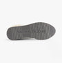 Calvin Klein RETRO RUNNER LOW MIX Mens Trainers Bright White/Sapphire Blue bottom view showing tread and logo details.