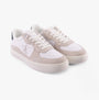 Calvin Klein CLASSIC CUPSOLE ICON Mens Trainers Bright White/Green Palm side view showing casual suede upper and lace-up closure.