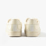 Calvin Klein CLASSIC CUPSOLE Mens Trainers Turtle Dove/Eggshell back view showcasing low top design and lace-up closure.