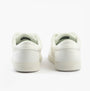 Calvin Klein LOW PROFILE CUPSOLE Mens Trainers Triple Bright White back view featuring low top design and lace-up closure.