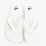 Calvin Klein BEACH SANDAL TRANSPA Mens Sandals Bright White/Black top view showing logo and detail of the sandals.