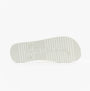 Calvin Klein BEACH SANDAL TRANSPA Mens Sandals Bright White/Black bottom view showcasing sole with CALVIN KLEIN JEANS branding.