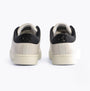 Calvin Klein CLASSIC CUPSOLE Womens Trainers Bright White/Black back view showing detailed design and logo.