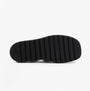 Calvin Klein LEATHER FISHERMAN Womens Sandals Turtle Dove/Black bottom view showing the rubber sole and tread design.
