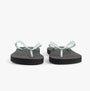 Calvin Klein BEACH SANDAL MONOLOG Womens Sandals Black/Cloud Blue front view showcasing the comfortable design and color.