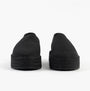 Calvin Klein FLATFORM Espadrille Womens Canvas & Plimsolls Triple Black rear view with platform sole and slip-on design.