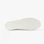 Calvin Klein VULC FLATFORM LOW Womens Trainers Eggshell/Creamy White bottom view with rubber sole detailing.