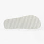 Calvin Klein BEACH SANDAL FLATFORM Womens Sandals Bright White/Black sole view with textured design.