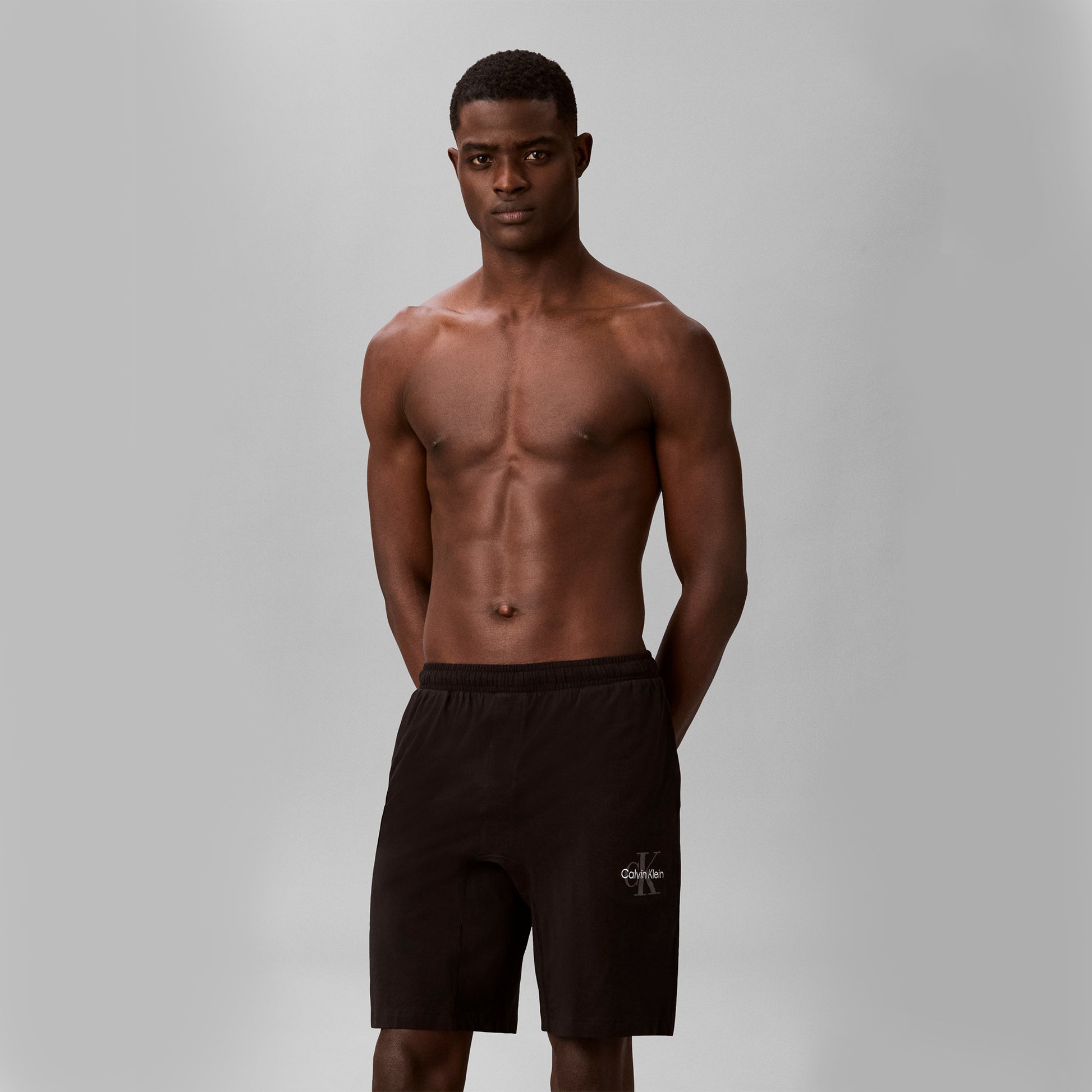 Calvin Klein MONOGRAM SLEEP SHORT Mens Shorts Black