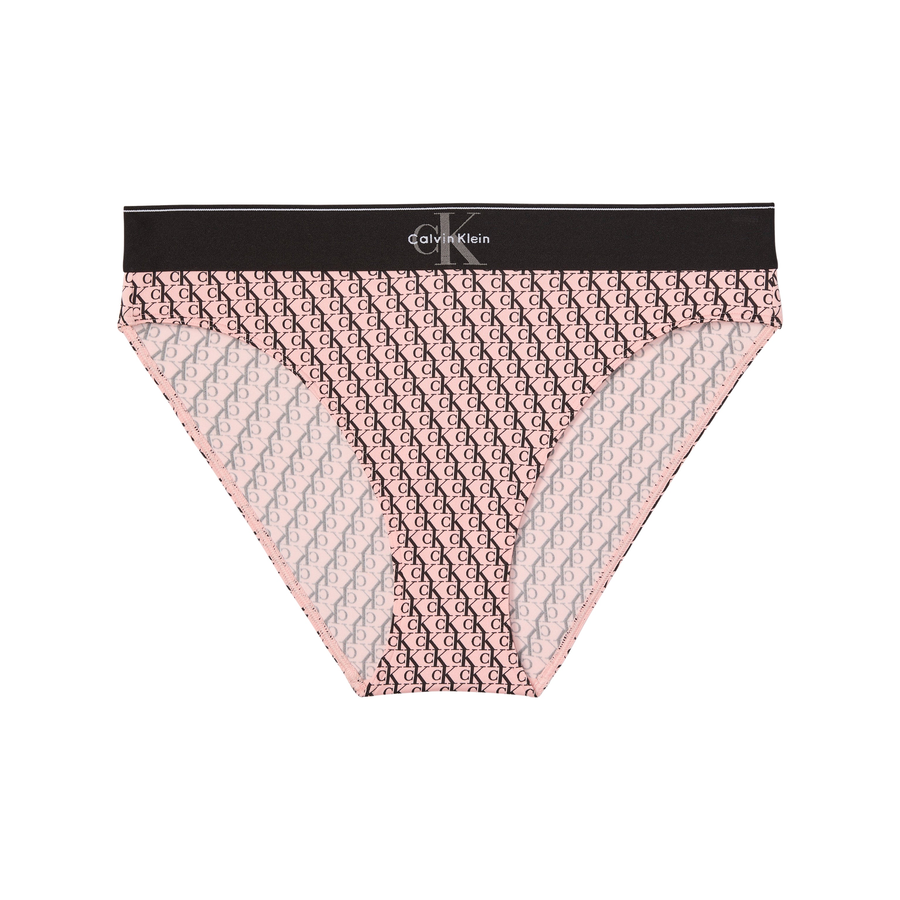 Calvin Klein HIGH WAIST BIKINI Womens High-Waist Briefs Bright Peach