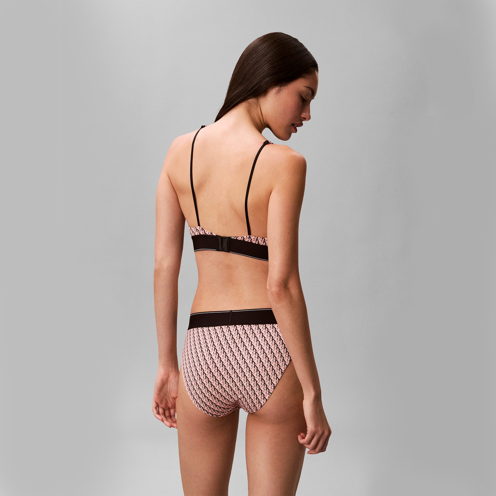 Calvin Klein HIGH WAIST BIKINI Womens High-Waist Briefs Bright Peach
