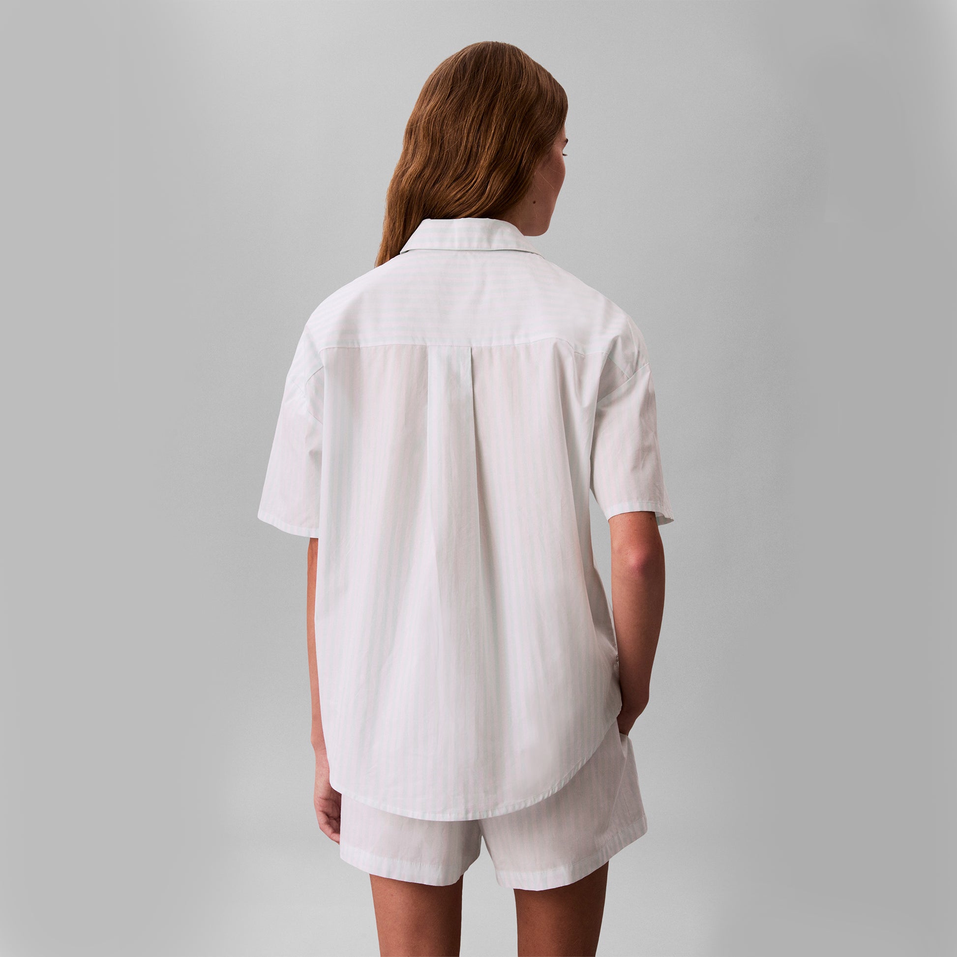 Calvin Klein S/S SHIRT SHORT SET Womens Pyjama Set Mint
