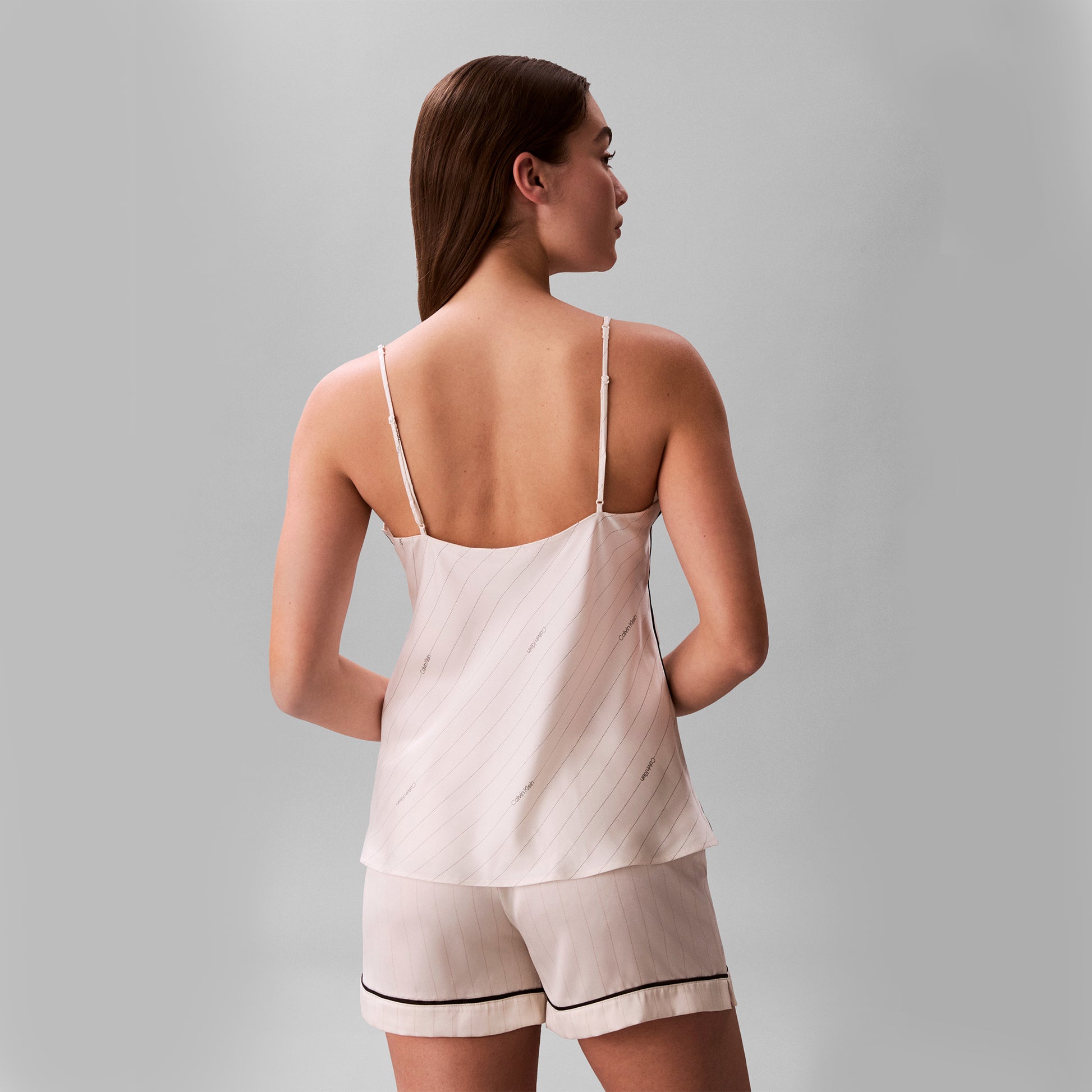 Calvin Klein SATIN CAMI Womens Pyjama Top Ivory