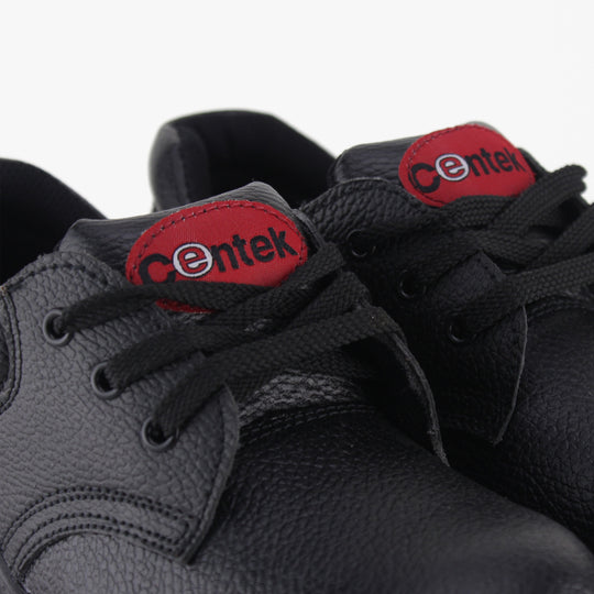 Centek FS337-A Unisex Leather Safety Shoes Black