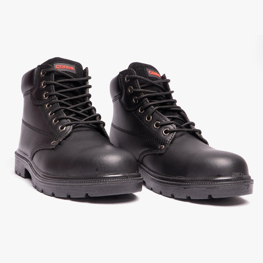 Centek FS331 Unisex Leather Safety Boots Black