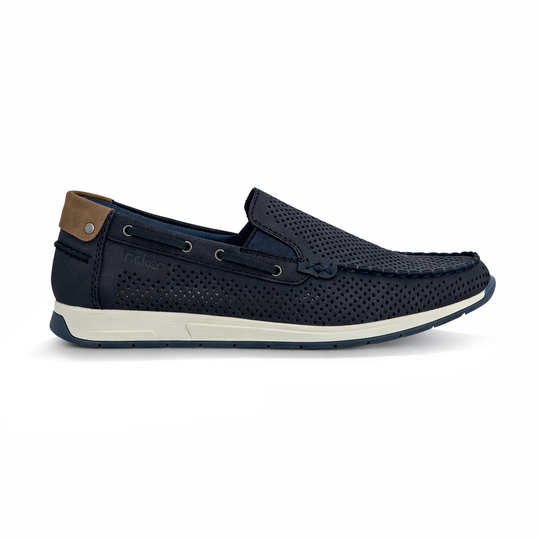 Rieker 11957 Mens Loafers Blue