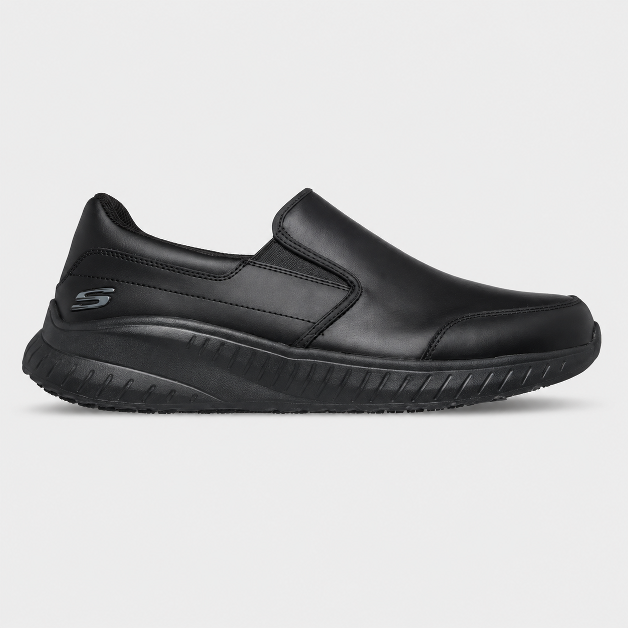 Skechers Work SQUAD CHAOS - ROCKRATH Mens Workwear Trainers Black