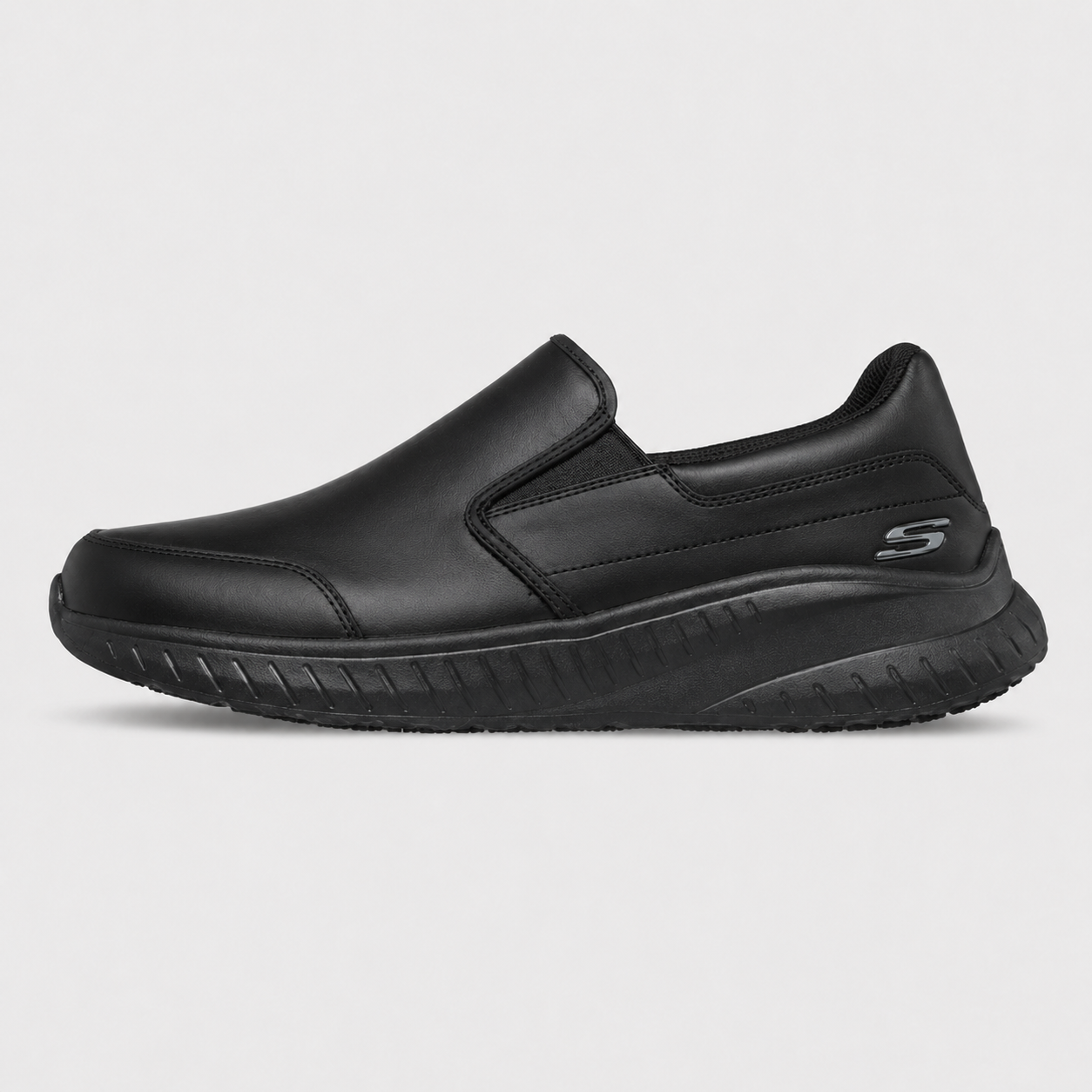 Skechers Work SQUAD CHAOS - ROCKRATH Mens Workwear Trainers Black
