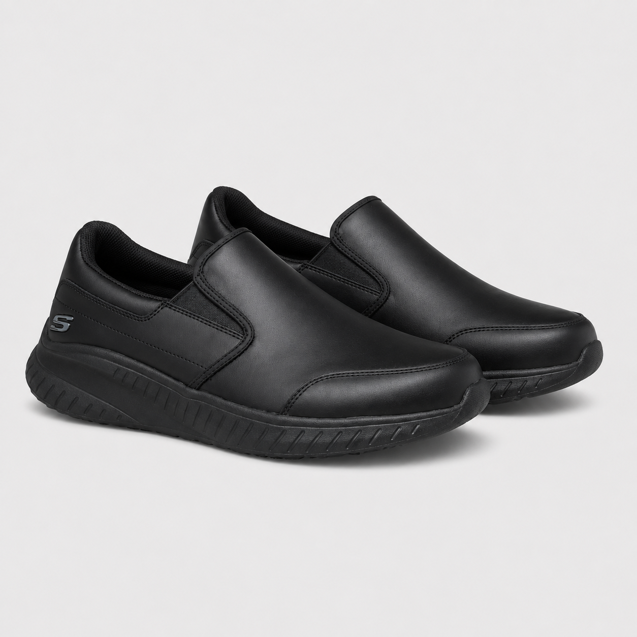 Skechers Work SQUAD CHAOS - ROCKRATH Mens Workwear Trainers Black