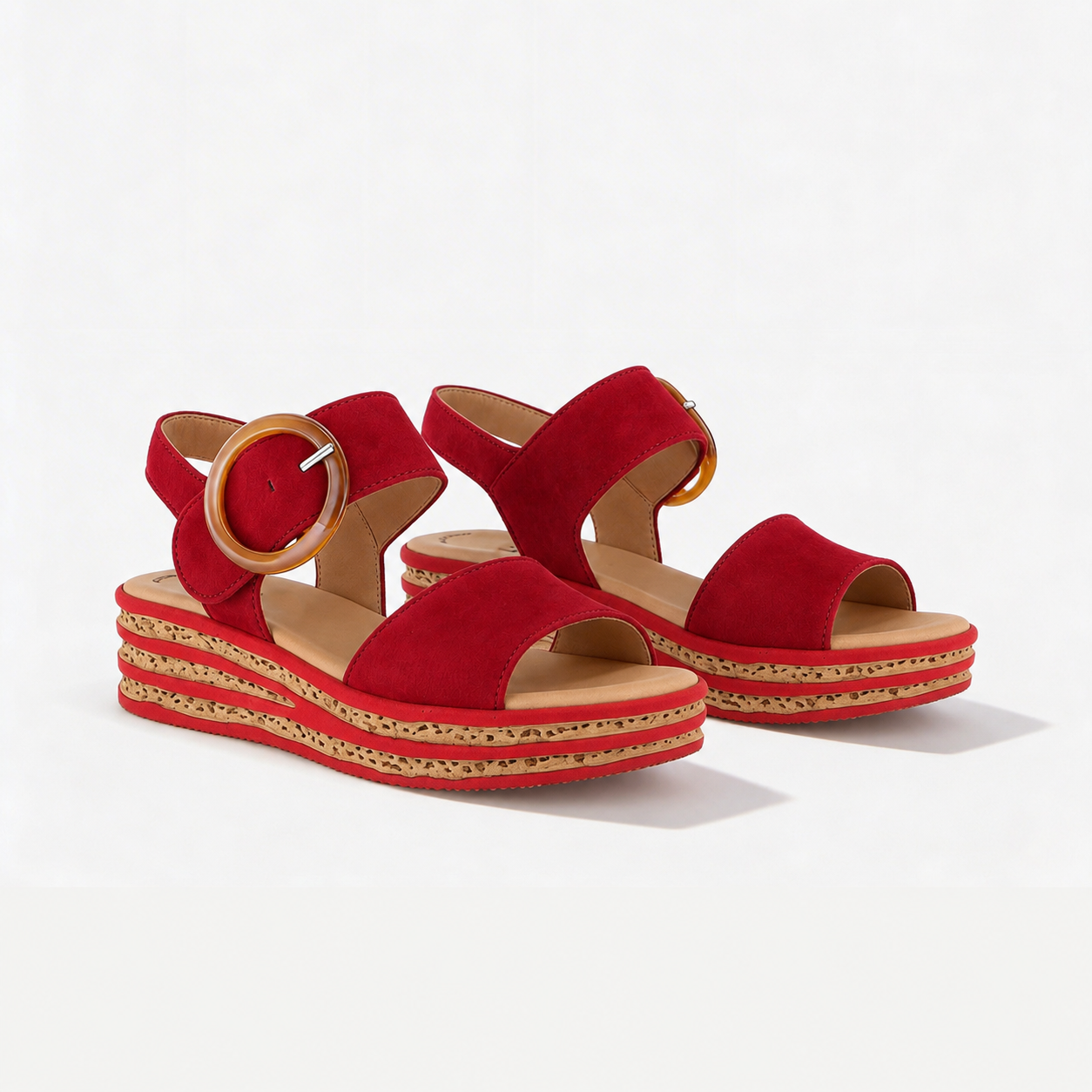 Gabor ANDRE Womens Ankle Strap Sandals Chilli