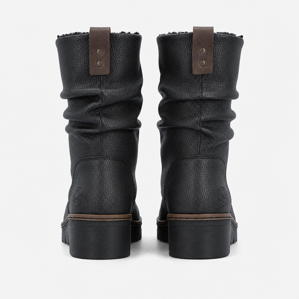 Rieker X9155 Womens Ankle Boots Black/Chestnut